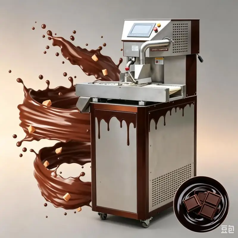 Commercial Automatic Chocolate Tempering Machine Efficient Melting Heating Cooling Equipment for Candy Making