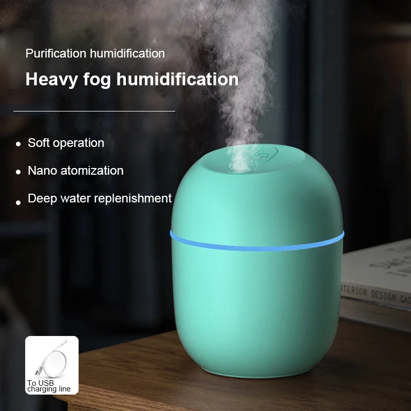 Portable Mini Ultrasonic Humidifier USB Essential Oil Fogger Diffuser Indoor Mute Fogger Mist Maker Home Fragrance Accessories