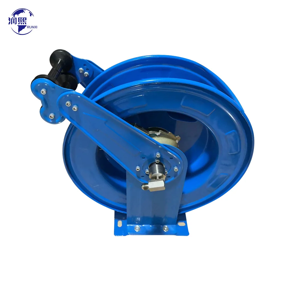 Metal Retractable Air Water Fuel Oil High Pressure Self-retracting Garden Hose Reel