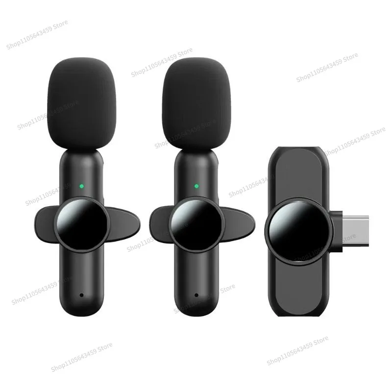 Wireless microphone collar type radio microphone live streaming host recording equipment clip collar type mobile