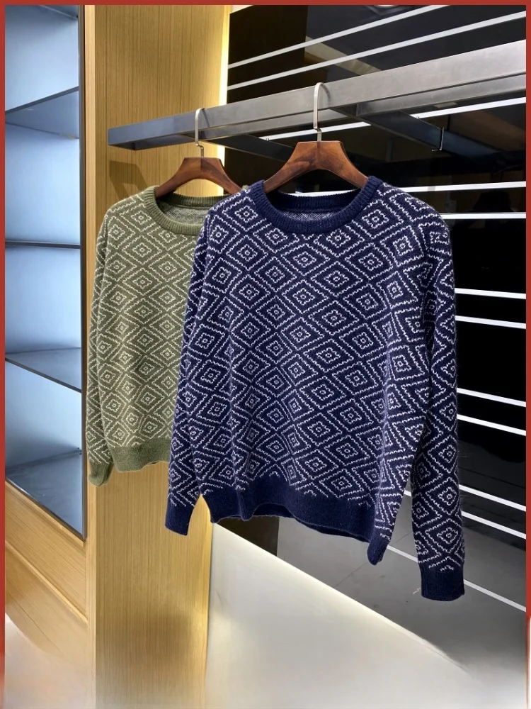 

Casual Color Knitted round Ne Sweater Knitwear Embroidered Pattern Youthful Vitali Sle Long Sve Autumn Season Wear