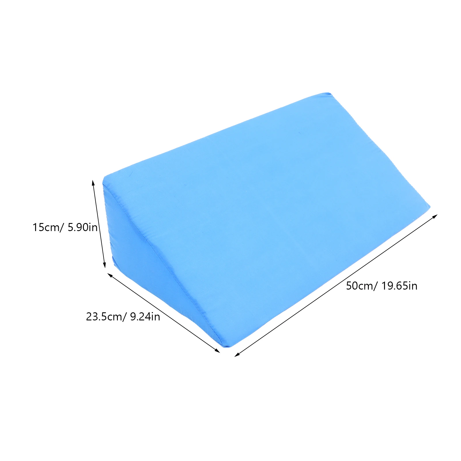 Body Bed Wedge Pillow Cushion Positioning Wedge for Knee Arm Pregnancy (Blue)