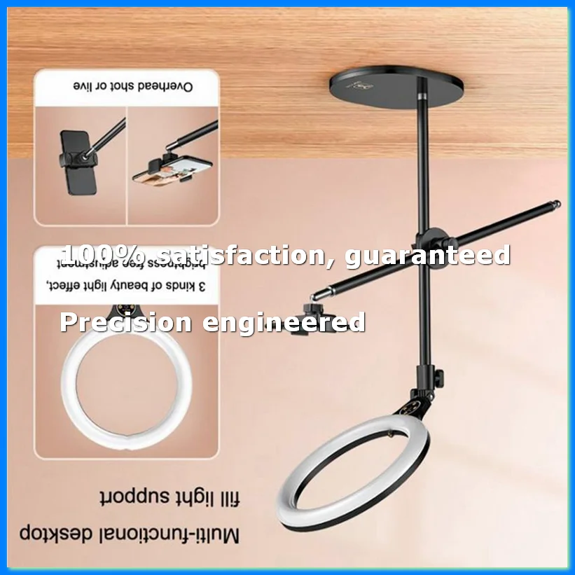 

Overhead Tripod for Mobile Phone Smartphone Desktop Video Stand with Ring Light for Table Photography-A31R