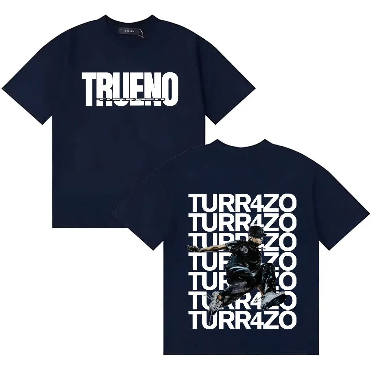 Rapper Trueno 2026 TURR4ZO Bedrucktes Merch-T-Shirt aus Baumwolle, Unisex für Männer und Frauen, Y2k Hip Hop Beliebtes T-Shirt, Streetwear – Detail 4