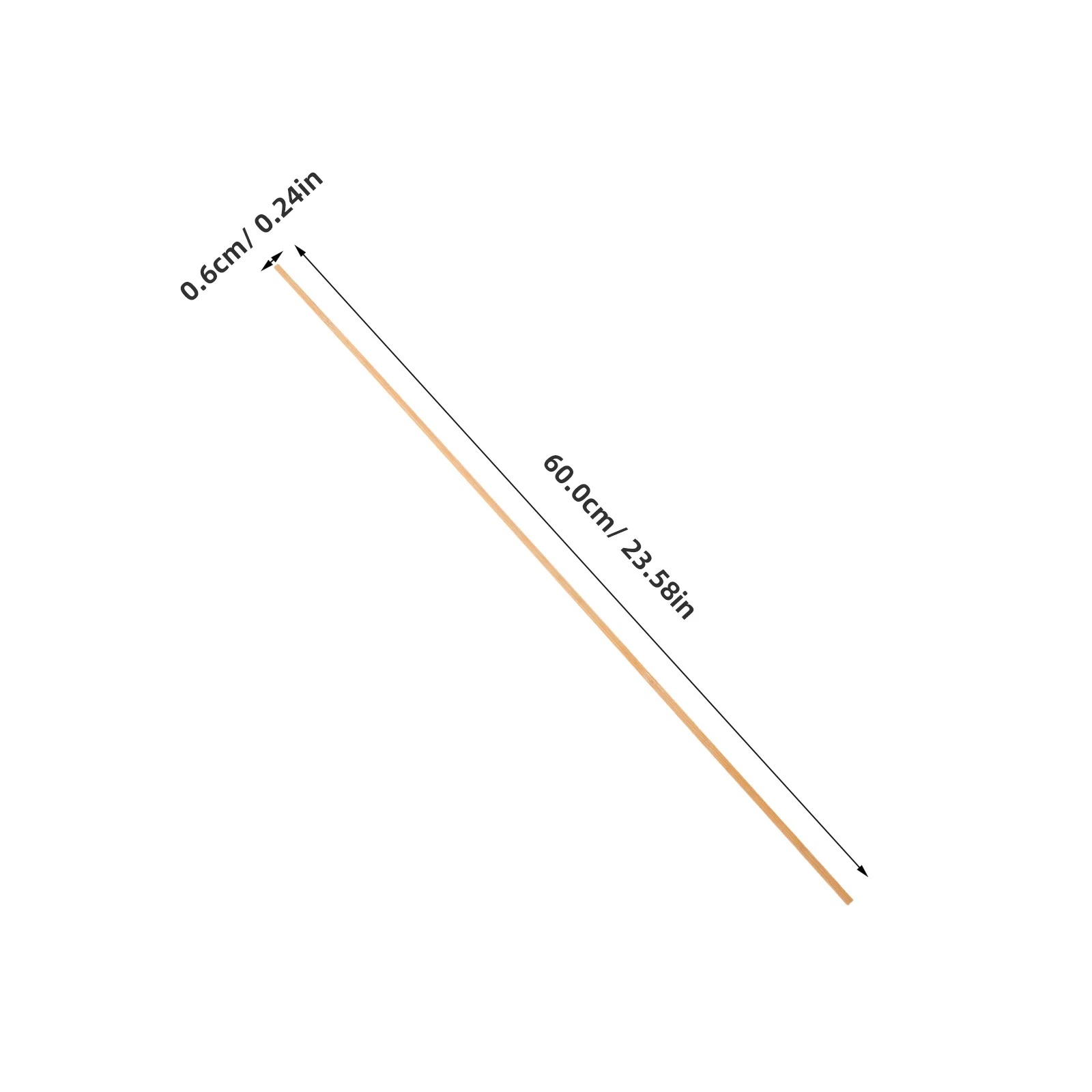 10 Pezzi Materiali per Realizzare Aquiloni, Bastoncini di Bambù 6mmx60cmx2mm, Bastoncini Creativi per Assemblaggio Fai-da-Te per Attività all'Aperto in Parco e Spiaggia