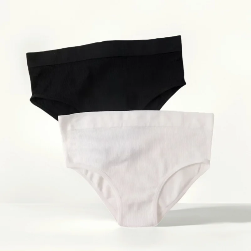 2PCS Nahtlose Slip Panty Frauen Hohe Taille Höschen Weibliche Shapewear Unterwäsche Dessous Komfort Bauch-steuer Unterhose Set