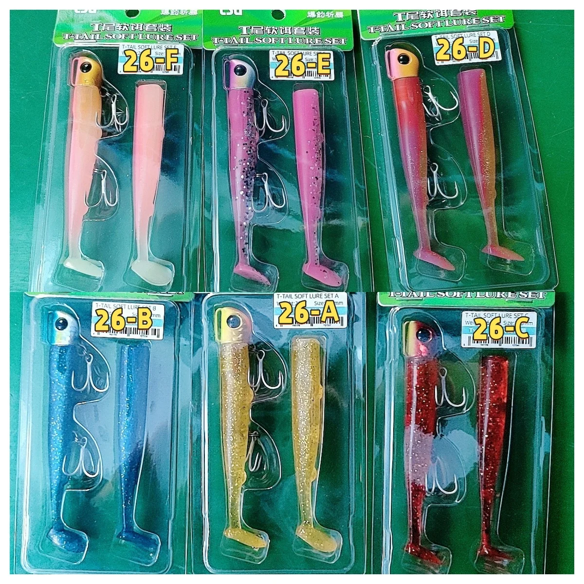 tsurinoya-6-juegos-11cm-26g-cebos-blandos-jig-head-anzuelos-de-pesca-de-lubina-costera-jig-head-con-ojos-3d-senuelos-de-pesca-swimbait-jigs