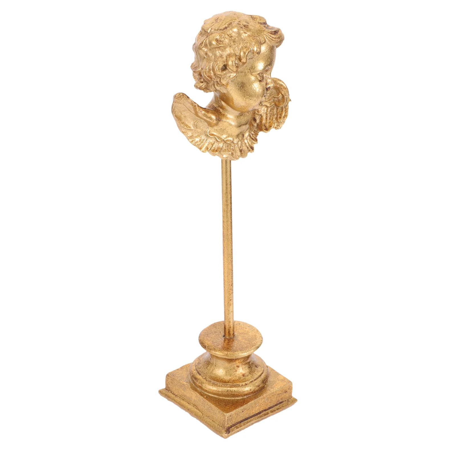 

Small Gold Resin Angel Statue Exquisite Desktop Ornament for Bedroom Office Decoration Angel Statue Home Decoration