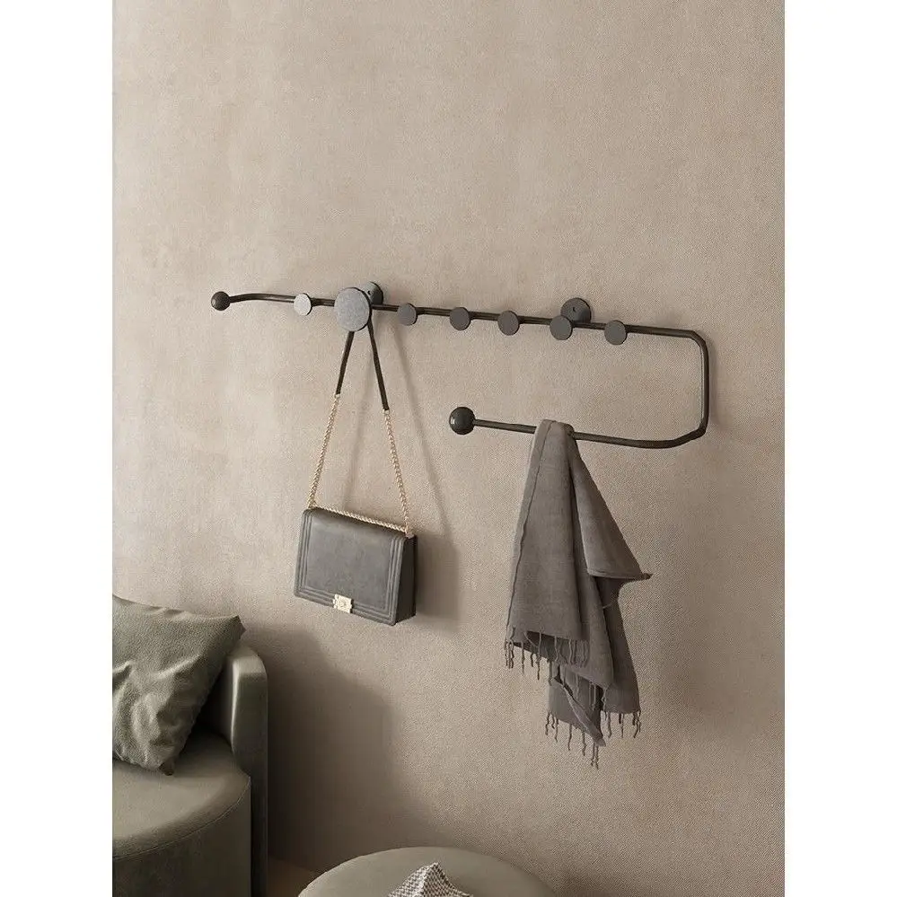 Creative Wall Decor Hangers Entry Porch Bathroom Shops Hall Clothes Rack Coat Bags Dress Storage Bedroom Metal Shelf Furniture