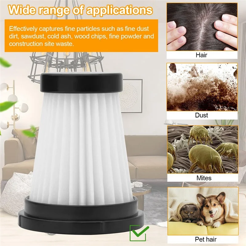 AB47-Handheld Vacuum Cleaner HEPA Filter For MOOSOO K12 Pro K13 For Genius Invictus One 1.0 X7 2.0