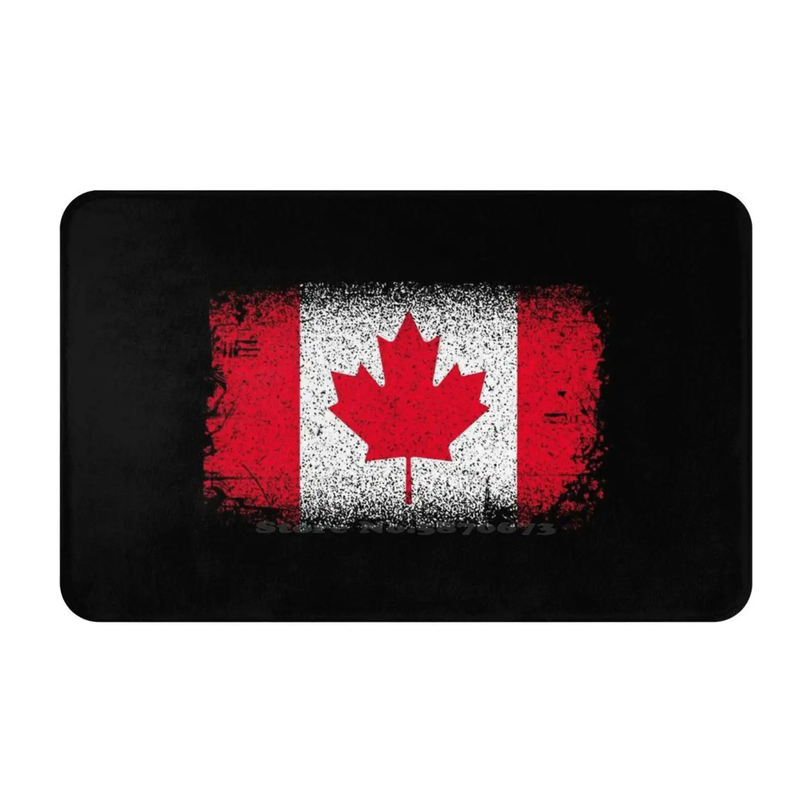 Official Flag Of Canada 3D Soft Non-Slip Mat Rug Carpet Foot Pad Official Flag Of Canada Country I Love Canada Canada Flag