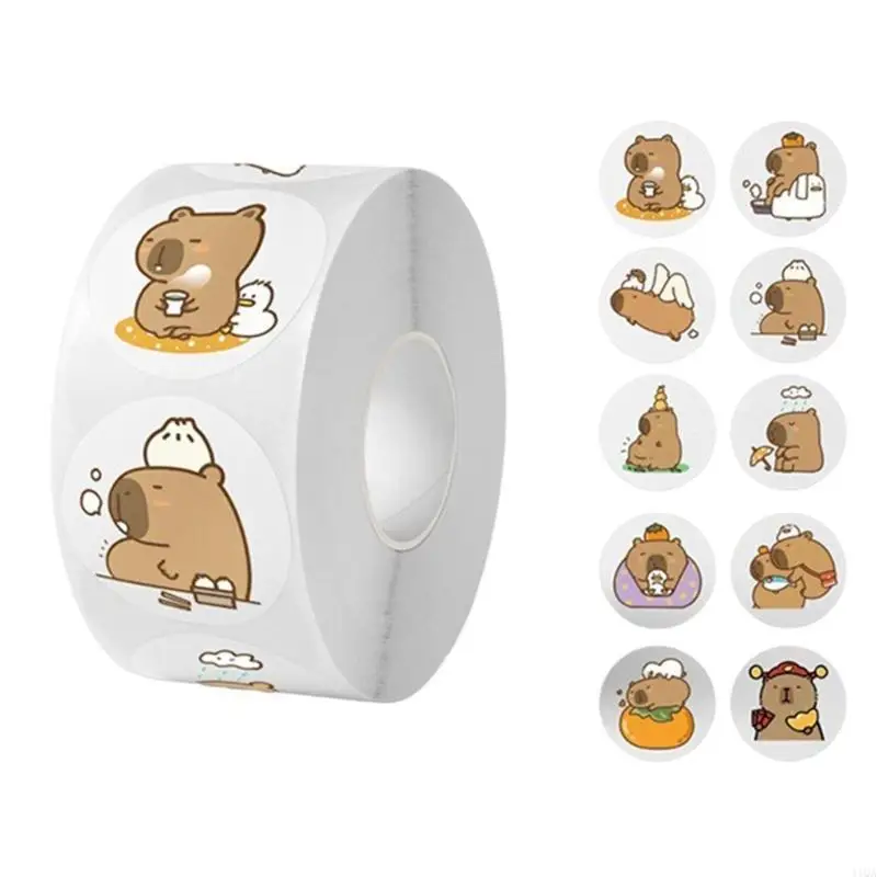41qa Animal Sticker Reward Sticker Gift Sticker Sticker Decorative Label Sticker Capybara Sticker Sticker Sticker For Kids