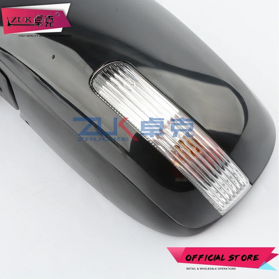 ZUK Outer Side Rearview Mirror Assy Door Back Up Mirror Assembly 3 / 5 / 7 Pins For Toyota For Vios 2008-2013 NCP92 ZSP92