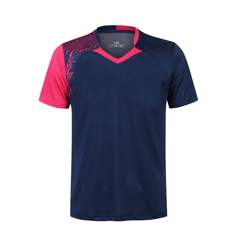 New Badminton shirts Men ,Running tshirt Tennis shirts Male ,Table tennis tshirt ,Quick dry Fitness sport training jersey 5062AB