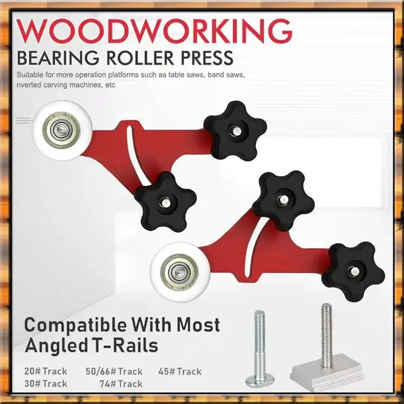 Sep N12R Table Saw Pressing Feeder Guide Woodworking Multi-Purpose Loc Boards One Way Bearing Roller Feeder Safety Pushing Tool