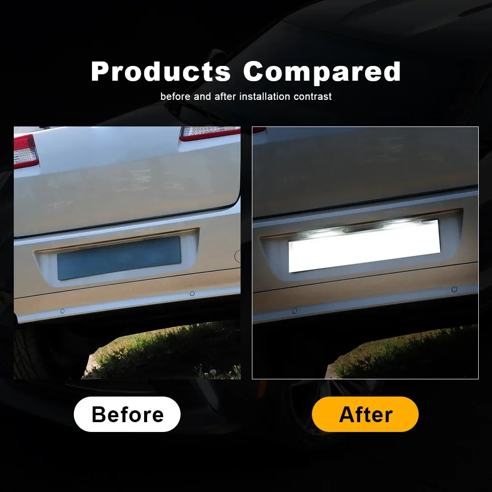 For Renault Espace MK403 Scenic MK2 LagunaKGO Dacia Duster license plate light