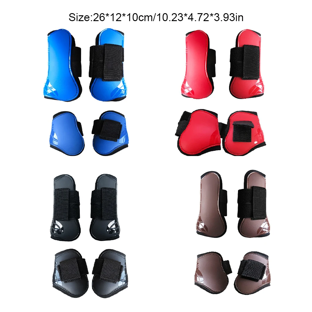 Cavalos equestres Shin Guards, leve, engrenagem protetora ajustável, bom arnês, boa elasticidade, suprimentos de salto, 2 pares