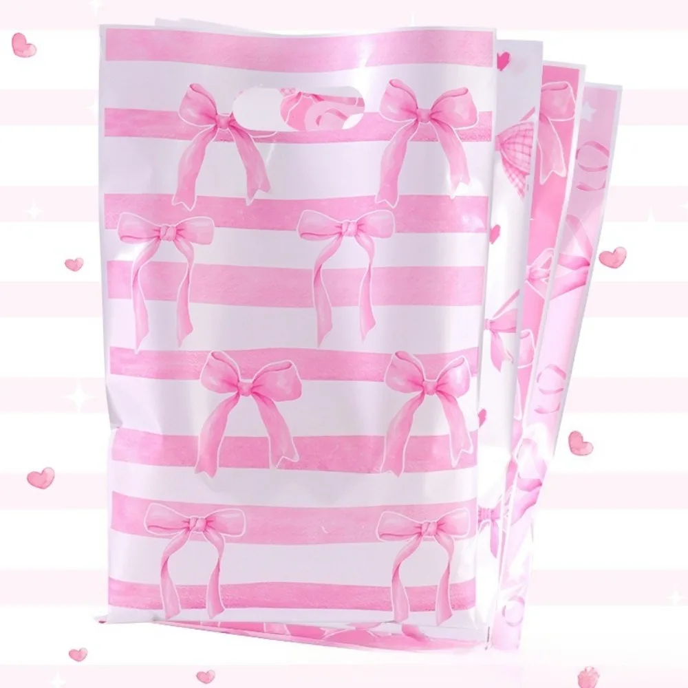10–60 Stück rosa Schleifen-Dankeschön-Tragetaschen, geeignet für Geburtstagsfeiern, Karneval, Hochzeit, Weihnachten, Neujahr, Jahrestag, Muttertag – Detail 4