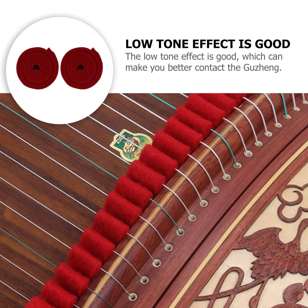 

2pcs Guzheng Mute Weak Sound Band Durable Flexible Support Long-Term Use Portable Practice Mute Home Guzheng Sordine Accessory