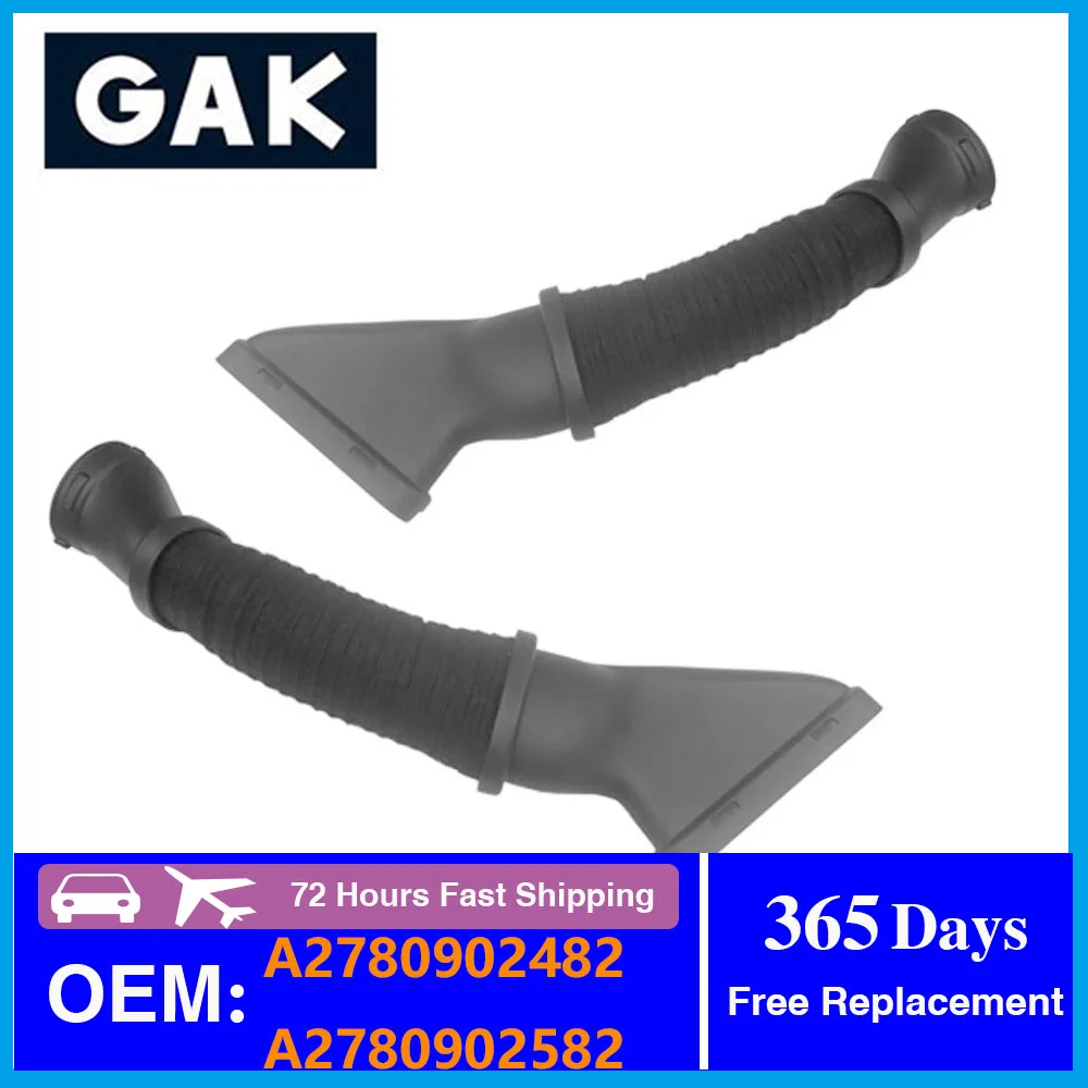 

GAK Left or Right Air Intake Hose Duct 2780902482 2780902582 For Mercedes Benz GL450 GL550 GLS550 ML550 Car Accessories