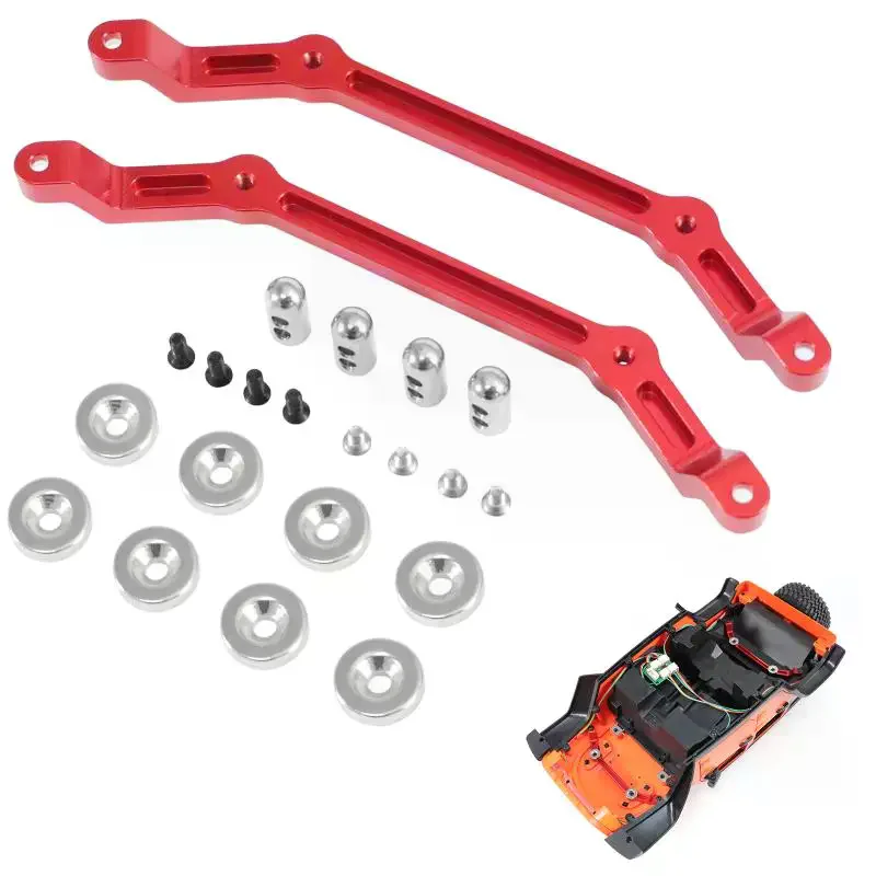 For MN128 MN86 G500 RC Cars Upgrade Accessories Metal RC Car Body Post Mounts Set Height Enhancement Magnet