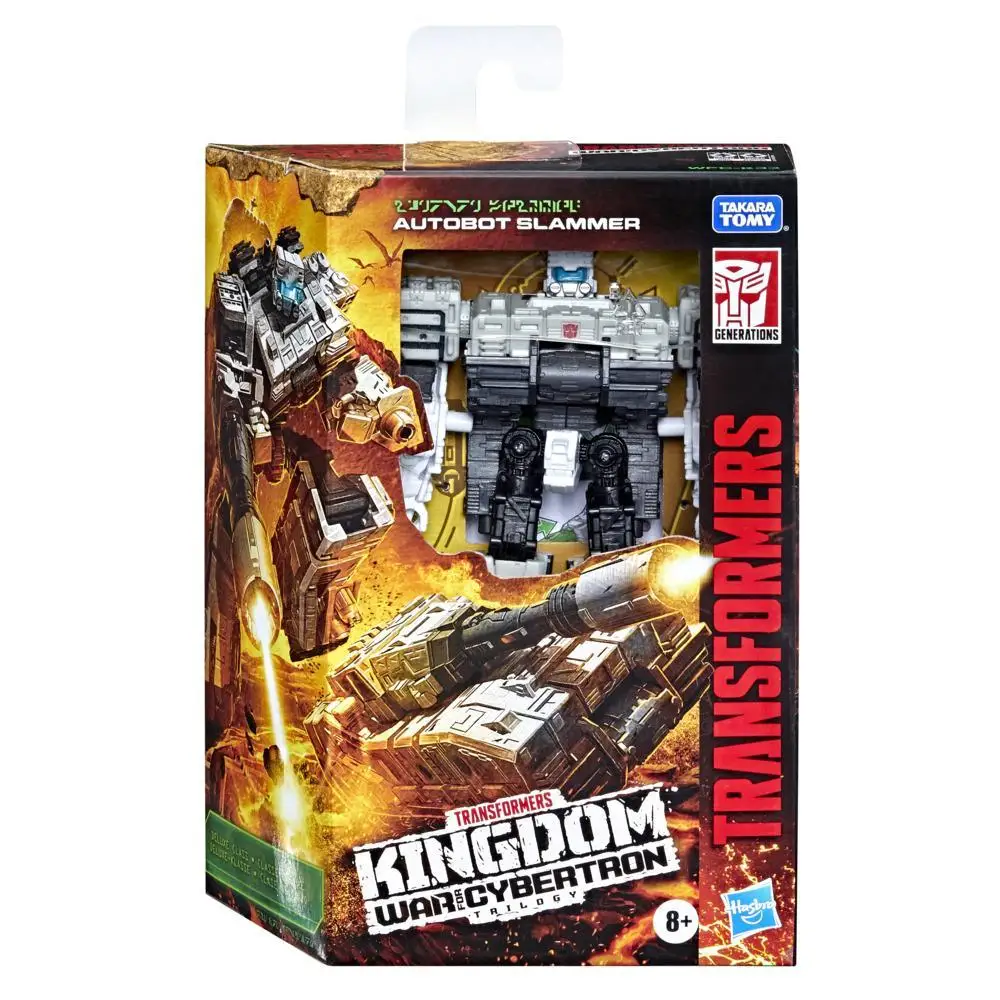 Transformers Toys Generations War for Cybertron: Kingdom Deluxe Wfc-K33 Autobot Slammer Action Figure - 8 and Up, 5.5-Inch