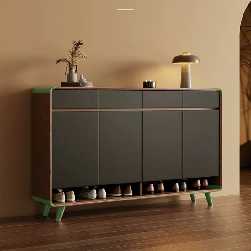 Cómodo Zapatero de Entrada, Mueble de Salón, Organizador Vertical de Zapatos, Estante, Mueble de Pasillo