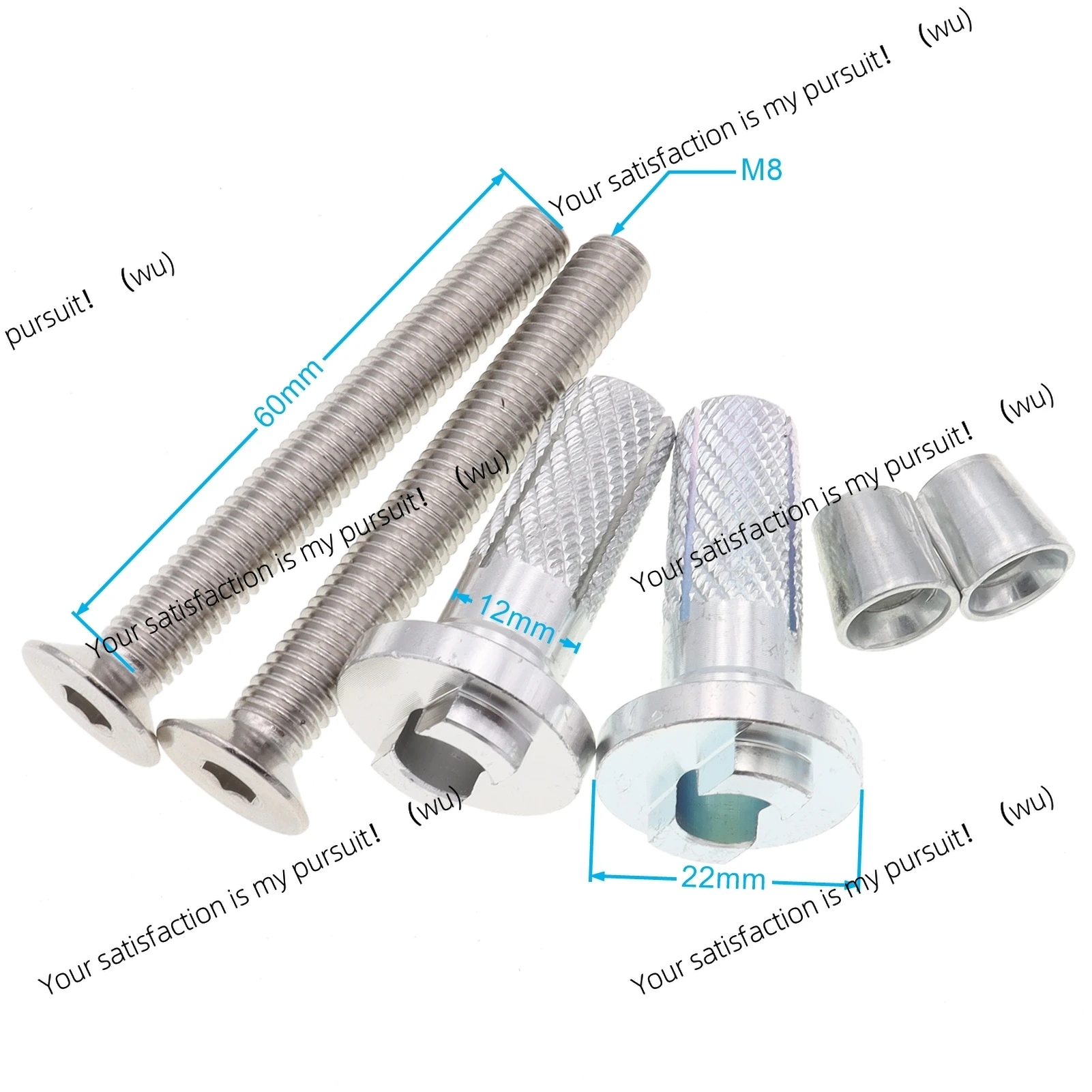 1 Pair 22mm Retrofit Motorcycle Handguard Mounting Bracket Holder Screw