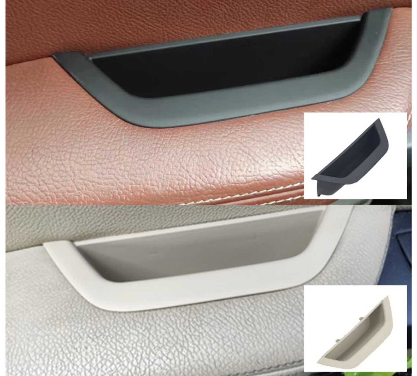 Interior Door Pull Handle Armrest Panel Cover Trim Fit For BMW X 3 X4 F25 F26 2010-2017 Front Left Side