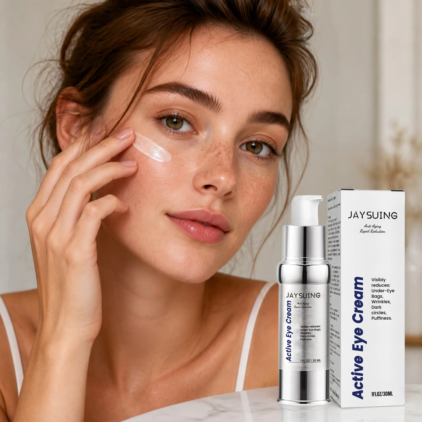 Hyaluronic Acid Eye Cream Diminishes Fine Lines Anti-Aging Removes Eye Bags Dark Circles Deeply Moisturize Eye Firming Cream New
