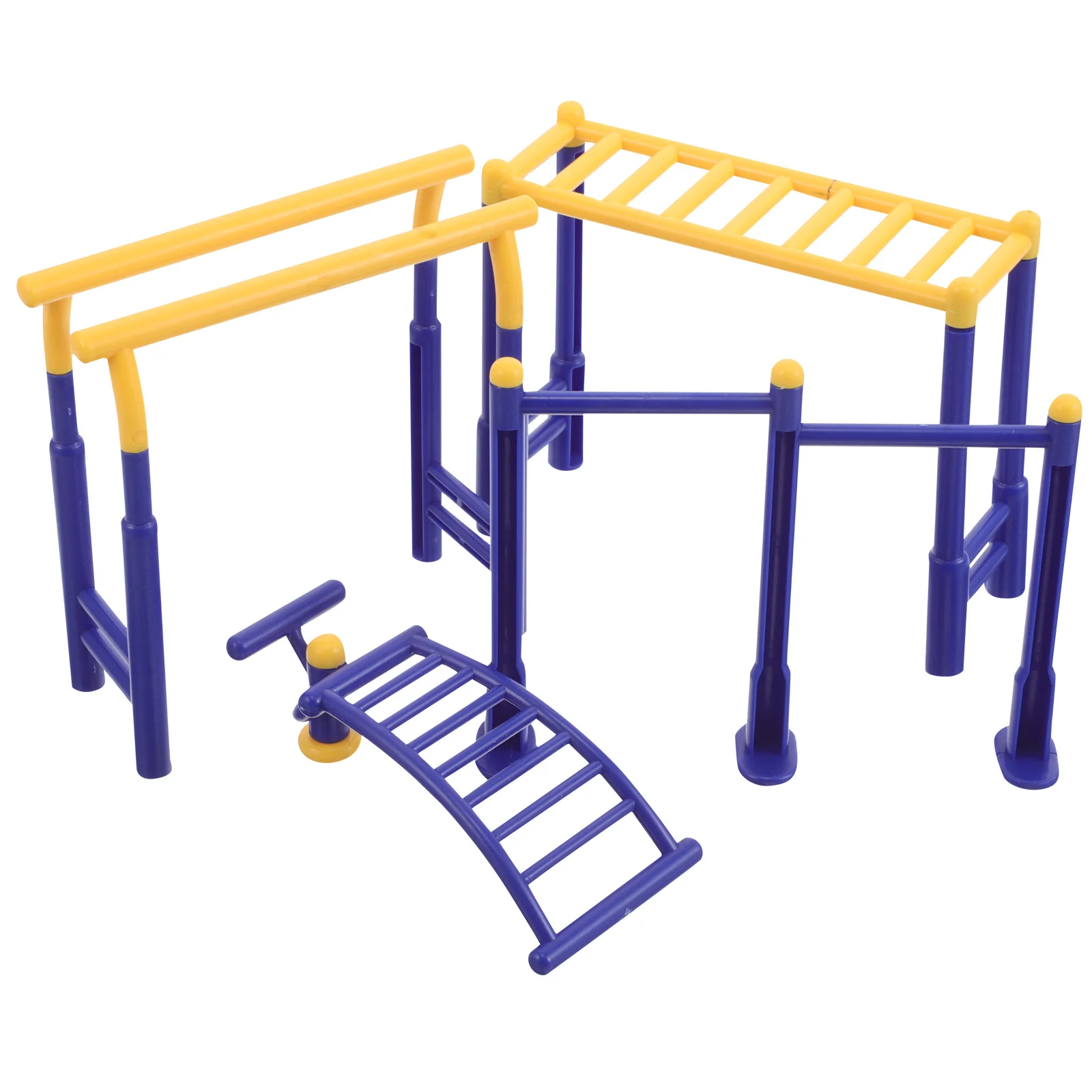 3 pièces d'équipement de sport miniature en plastique pour scènes de maison de poupée, expansion créative et design réaliste