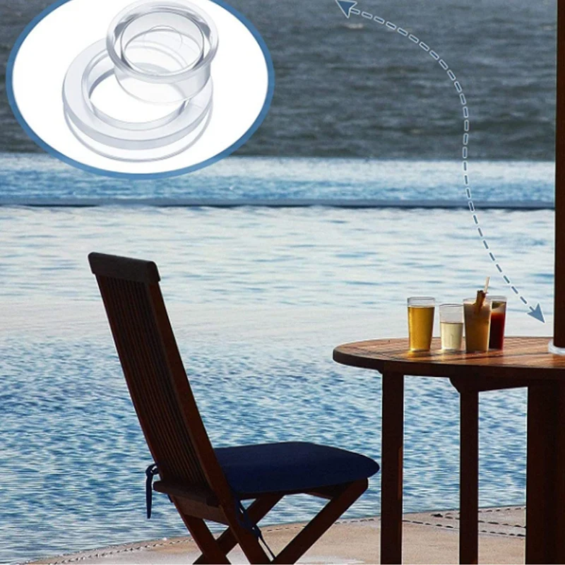 ABNM 2Set Regenschirm Loch Ringe Regenschirm Loch Ring Mit Kappe Hülse Regenschirm Stecker Kappe Hülse Outdoor Tisch Loch Abdeckung staub Stecker