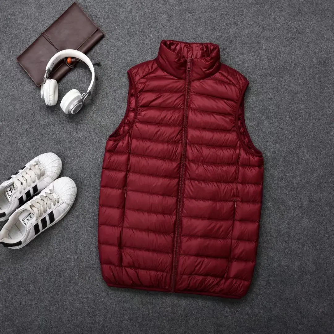 Down Vest Men's Lightweight Short Vest 2025 Autumn and Winter New Style Collar Waistcoat Vest Couple's Korean Style Jacket