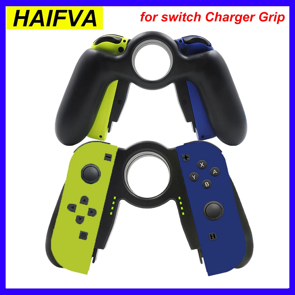 Ładowanie Gamepad Grip dla Nintendo Switch Joycon kontroler ładowarki stojak uchwyt akcesoria do gier dla Nintendo Switch OLED