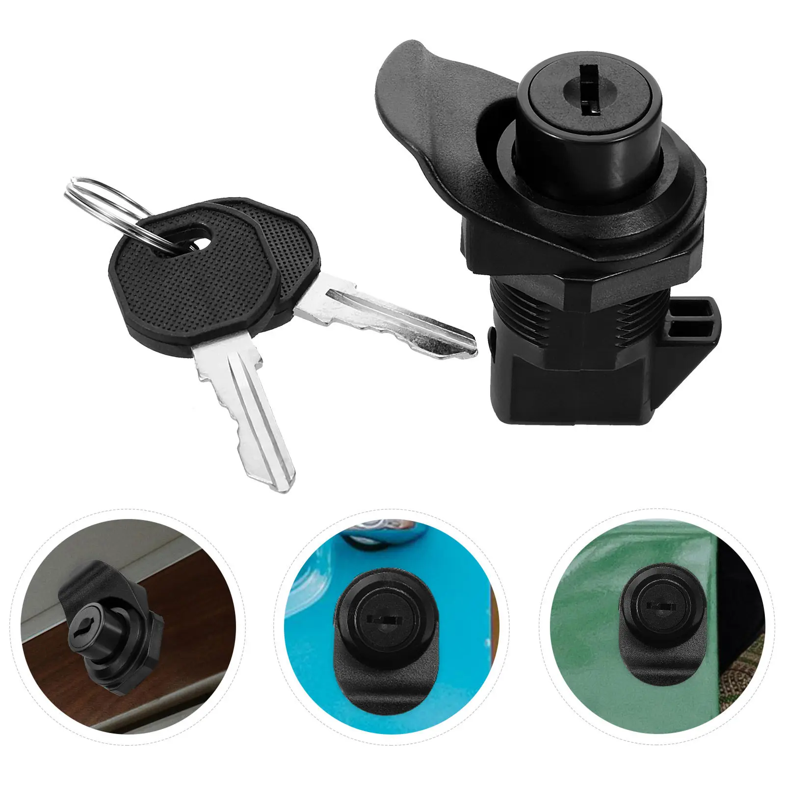 High Strength Rv Lock for Cabinet Doors Drawers File Cabinets Toolboxes Mailboxes Camper Van Trailer Cam Lock Easy Install