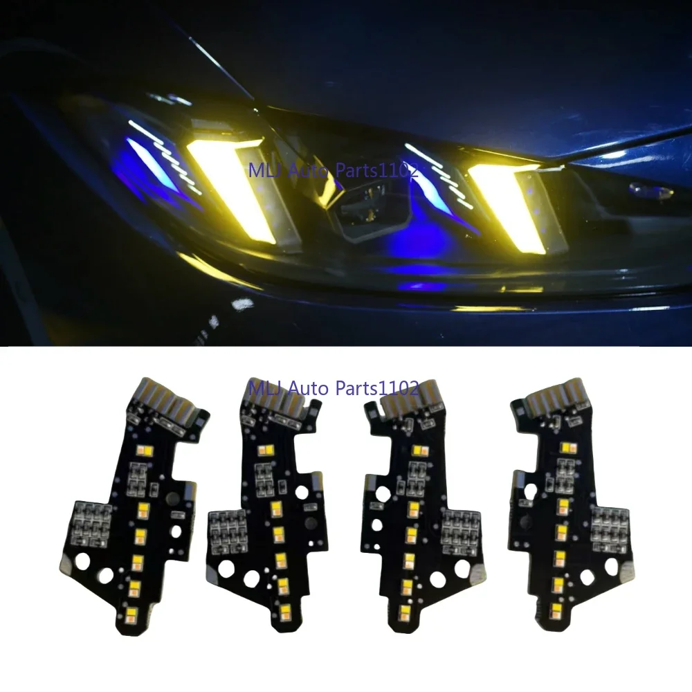 

For BMW 2024-2025 M4 G22 G26 G82 headlight yellow LED angel eye daytime turn signal module lemon yellow eye light board