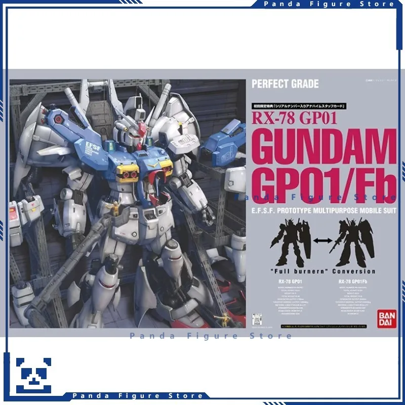 Bandai PG 1/60 RX-78 GP01 Fb Gundam Prototype Unit 1 Action Figure Gunpla Boys Toy Mecha Model Anime Gift Assembly Kit