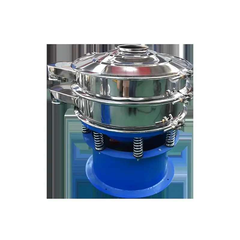 Industrial Rotari Sifter Round Gyratory Vibrating Screen Grain Vibrating Sieves Sifter Separation Soil Separator Machine