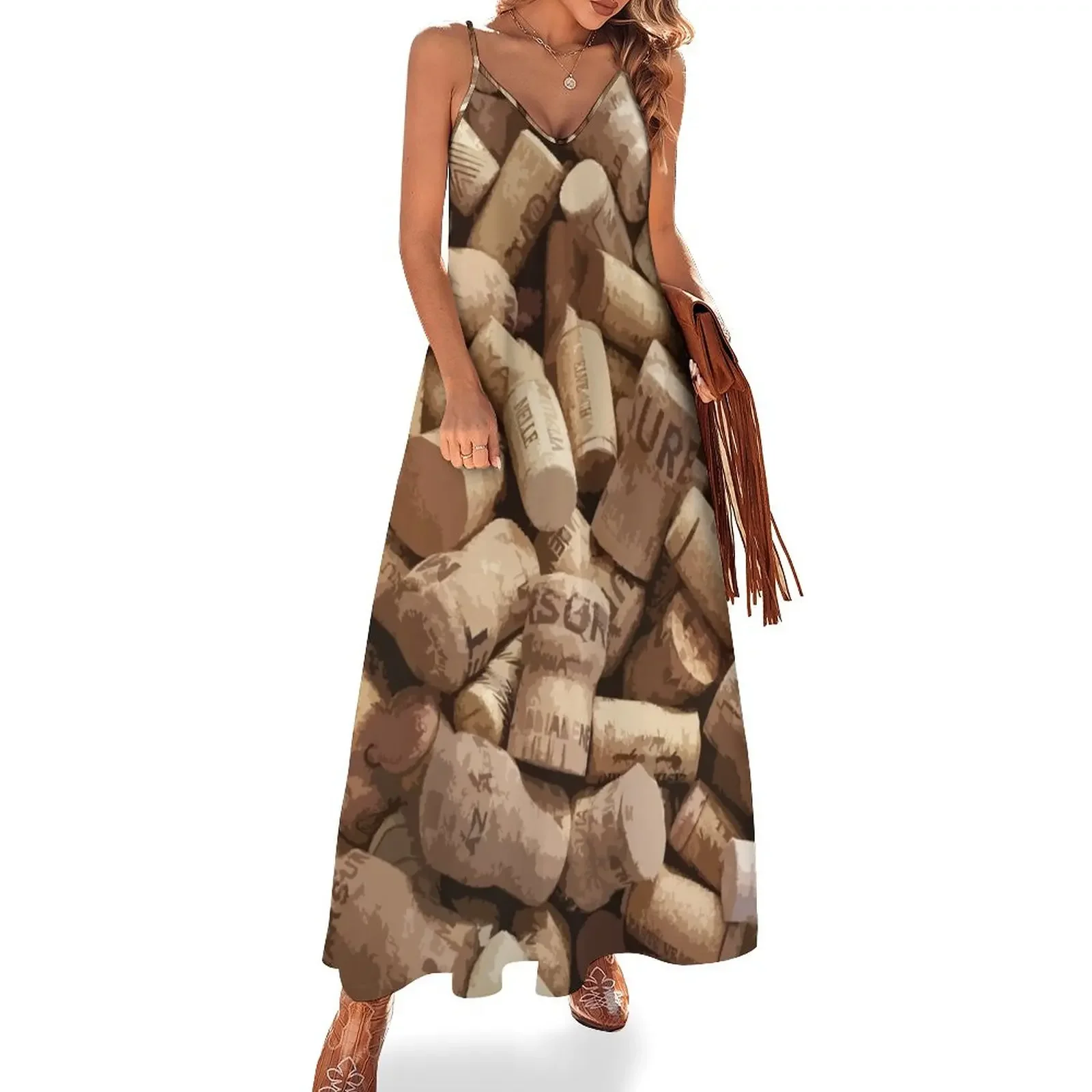 

Italian Wine Corks Sleeveless Dress womens dress dresses for woman prom dresses Dress