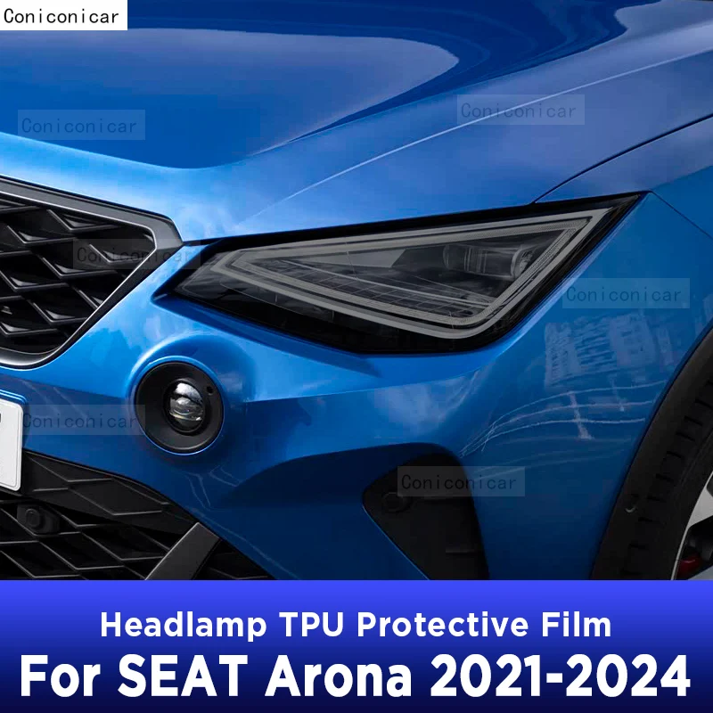 

Тонировка фар автомобиля, защитная пленка от царапин, самовосстанавливающаяся наклейка из ТПУ для SEAT ARONA 2021-2024, аксессуары