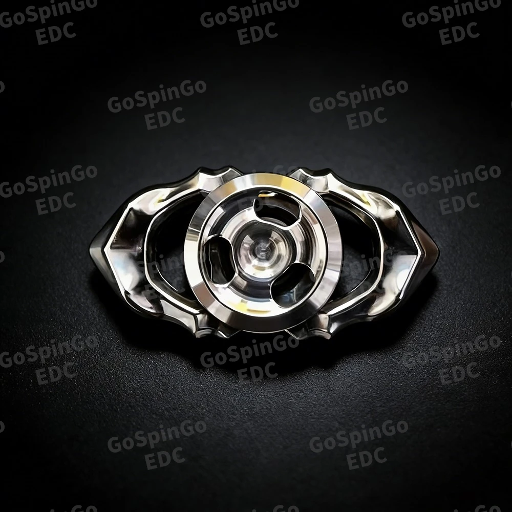 LQ EDC Spine And Wind 2.0 Fidget Spinner Acciaio inossidabile Titanio Zirconio Fidget Toys per adulti Giroscopio