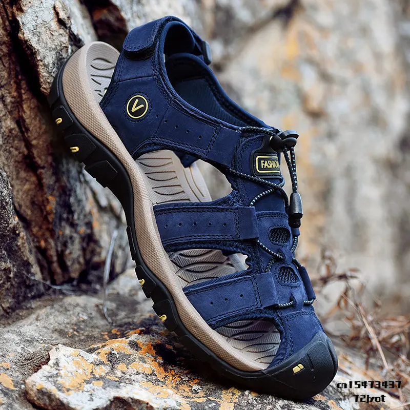 Outdoor Sandals Summer Non-slip Lightweight Walking Hiking Shoes Men Breathable Beach Wading Shoes Training Sneakers Size 38-48