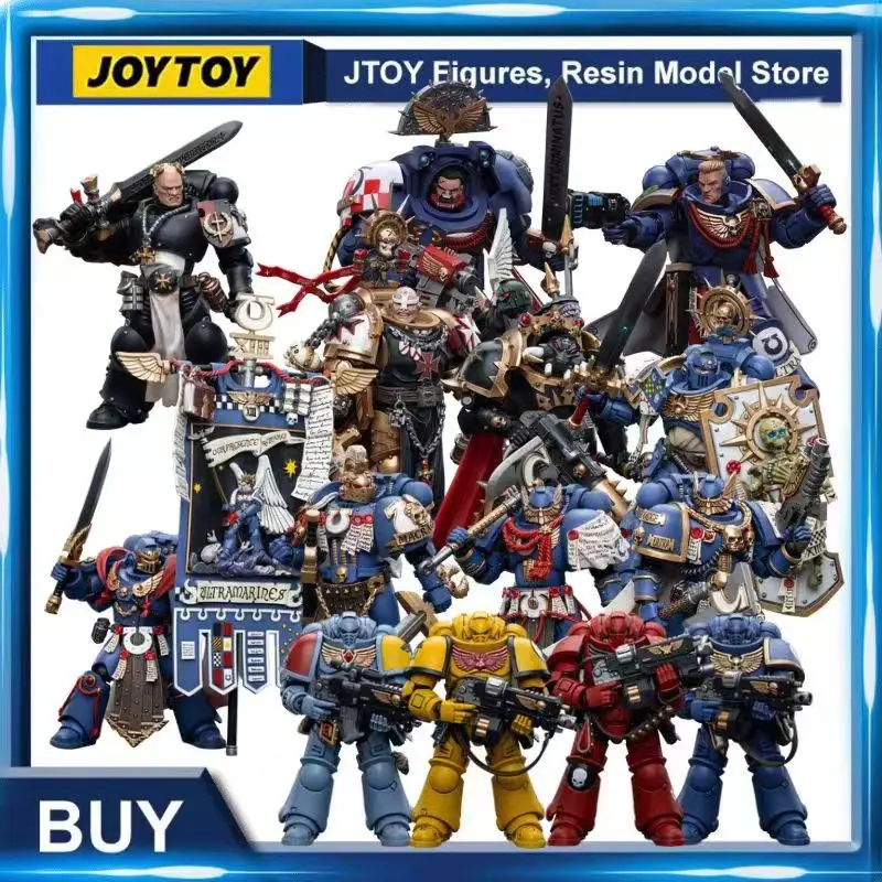 [IN-STOCK] JOYTOY Warhammer 40K 1/18 Action Figure Primarch Roboute Guilliman Castellan Crowe Anime Model Toy Free Shipping