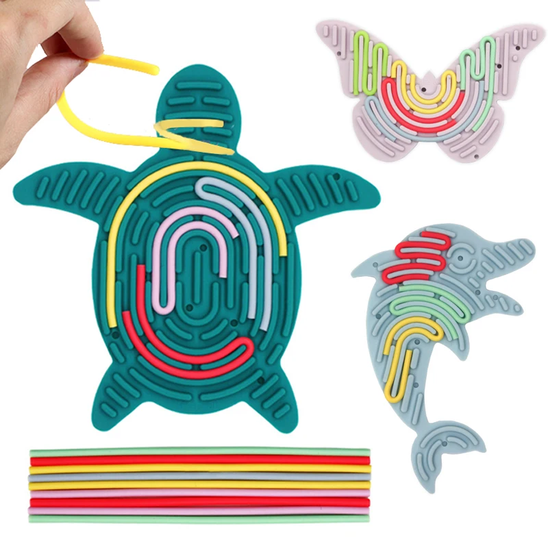 مجلس النشاط الحسي للأطفال مشغول مجلس الاسترخاء القلق ADHD التوحد الإجهاد الإغاثة سيليكون قضيب السفر ألعاب متململة هدية حفلة