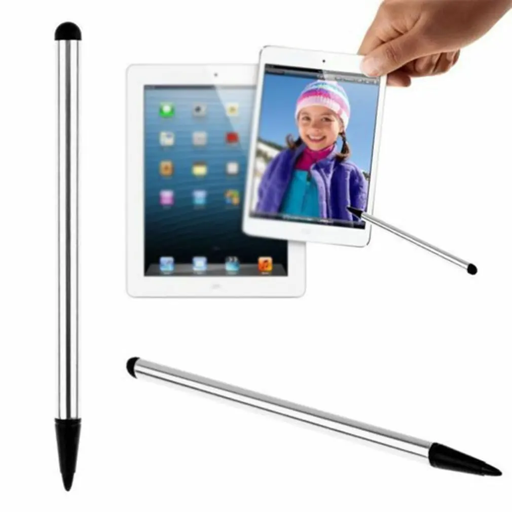 Schermo capacitivo con stilo in metallo schermo resistivo penna Touch a doppio scopo navigazione telefono cellulare stilo universale consegna veloce