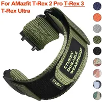 Nylon Loop Strap for Huami Amazfit T-rex 2 3 Ultra Watch Band for Amazfit Trex Pro T Rex Tyrannosaurus Smartwatch Sport Bracelet