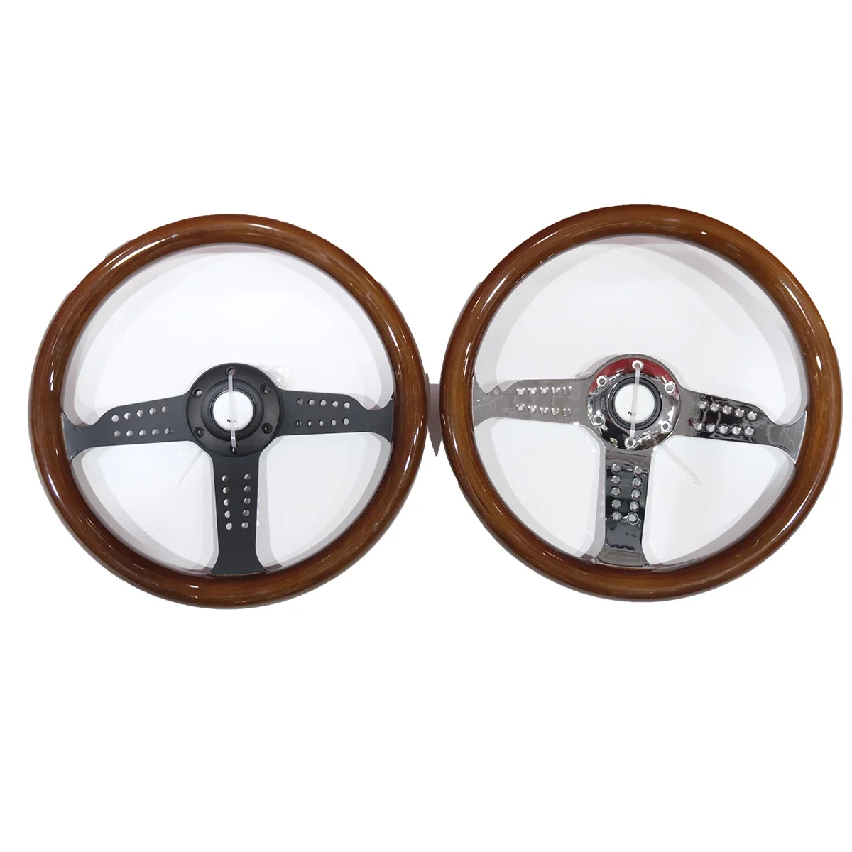 

Automobile Refitted Steering Wheel 14 inch 350mm Mahogany Plated Bracket Steering Wheel