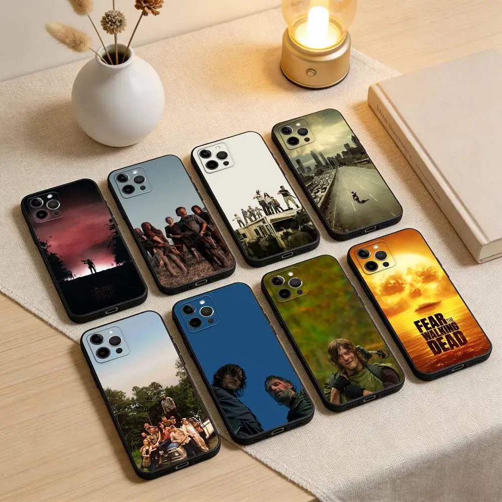 

TWD T-The Walking D-Dead Phone Case For iPhone 17,16,15,14,13,12,11 Plus,Pro Max,XS,Soft Silicone Black Cover