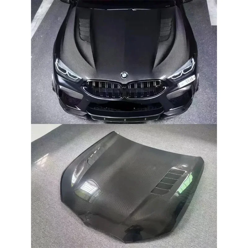 

For BMW G14 G15 G16 M8 840i ReaI Dry Carbon Fiber Hood Cover Kit