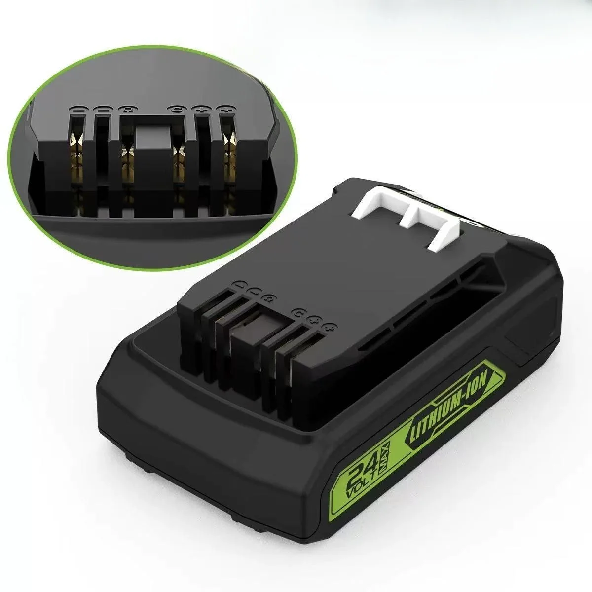 6000mAh 24V Lithium Battery Replacement for Greenworks 24V Tools Li-ion Battery Pack Compatible with 24V Cordless Drills/Drivers